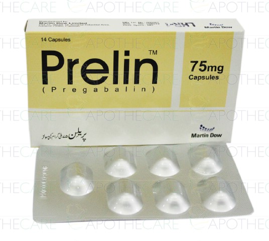 Prelin (75mg) 14 Capsules