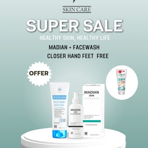 Buy HP Facewash and Madian Cleanser get Hand & Foot cream free