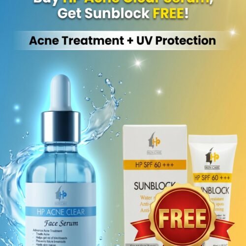 HP Acne Clear Serum with free Sunblock Summer Deal 3