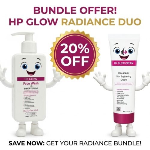 HP Glow Facewash and HP Glow Cream