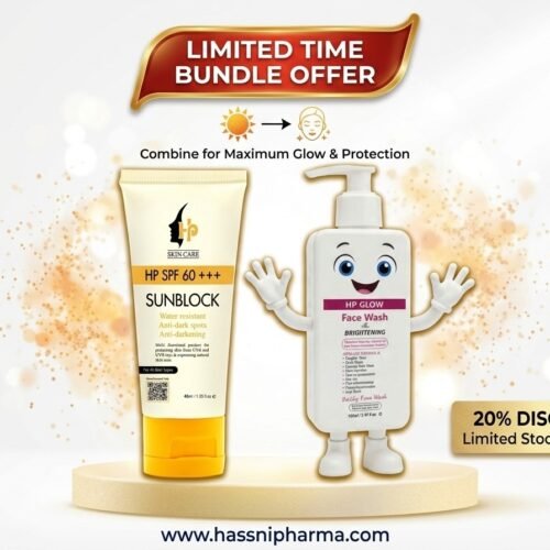 HP Glow Facewash + HP SPF 60+++ Sunblock